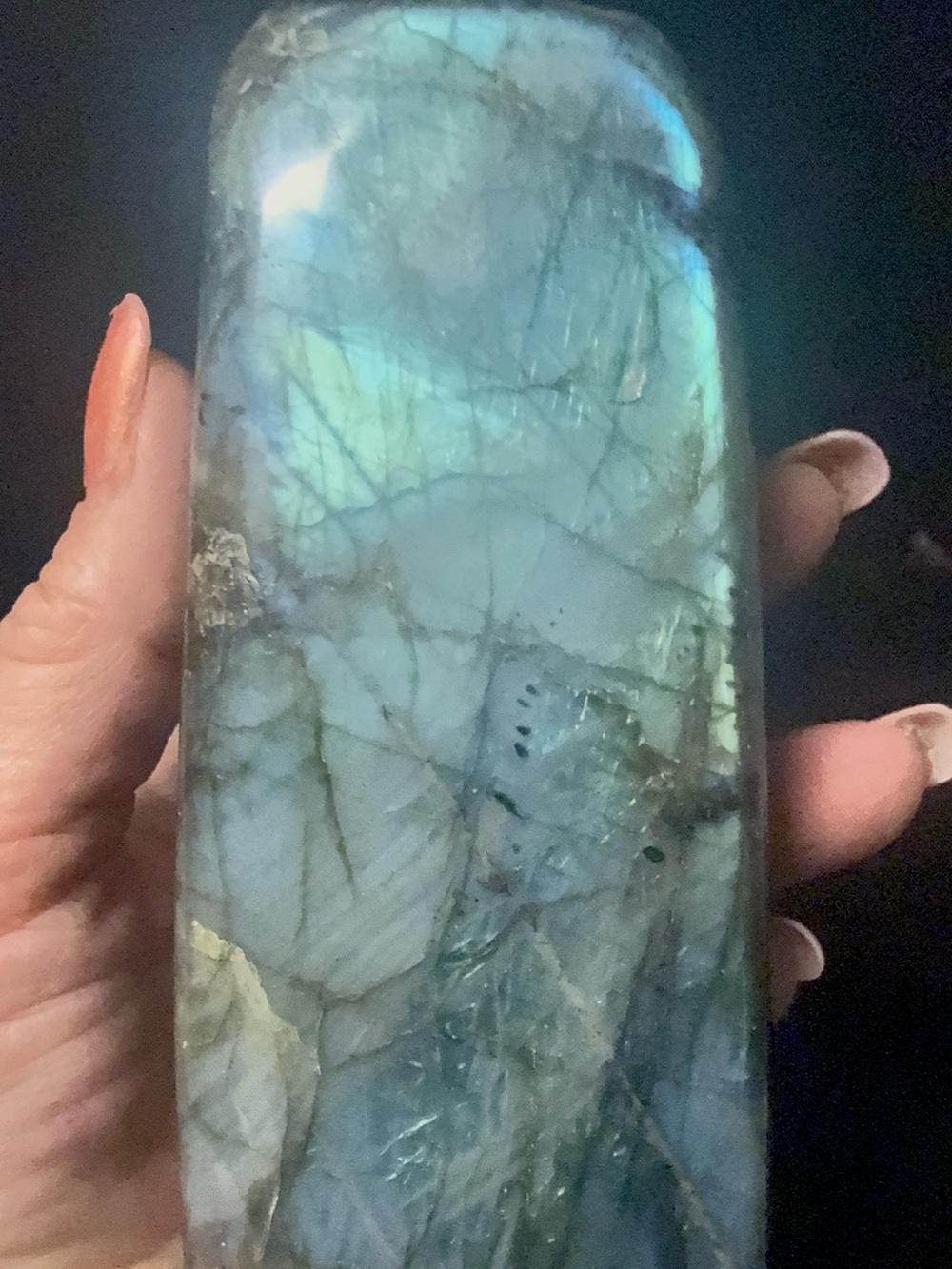 Labradorite Freeform 2.12lbs approx 5”1/4 tall